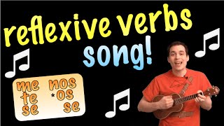 Reflexive Verbs Made Easy With a Song Spanish Lesson [upl. by Alyac]