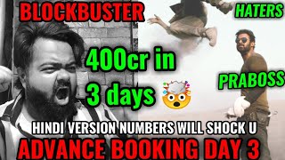 SALAAR BOX OFFICE COLLECTION DAY 3  SALAAR ADVANCE BOOKING DAY 3  PRABHAS  BLOCKBUSTER [upl. by Greeson]