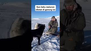 fishing permafrost winter laut mancing angler ikan flyfishing salju snow [upl. by Nesaj361]