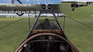 Nieuport 17 Landing Procedure [upl. by Julio]