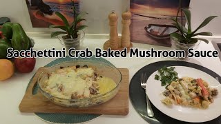 Sacchettini Crab Baked Mushroom Sauce Italiano Cucine Worldwide Recipe Italiano Culinary Food [upl. by Kacie]