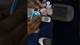 Cross Checking Fasting Blood Sugar Between POCT DRMORPEN and ACCUCHEK SugarMachineGluco Meter [upl. by Ugo]