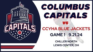 Columbus Capitals vs CCYHA Blue Jackets  Game 1  92124 [upl. by Remot]