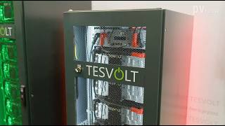 Tesvolt New outdoor storage container highly costeffective [upl. by Yeclehc669]