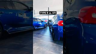 Which Would You Choose Honda Civic Type R or Subaru WRX STI honda subaru fk8 wrx [upl. by Powe]