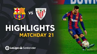 Highlights FC Barcelona vs Athletic Club 21 [upl. by Noiro212]