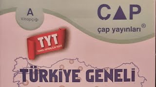 2024 TÜRKİYE GENELİ ÇAP TYT CEVAP ANAHTARI VE ÇÖZÜMLERİ [upl. by Adlesirk]