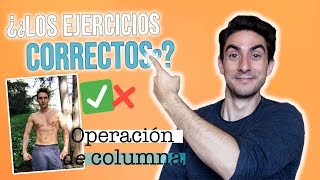 ✅¿Qué EJERCICIOS hacer después de una OPERACIÓN de COLUMNA Hernias Discales L3 L4 L5 S1 [upl. by Owen]