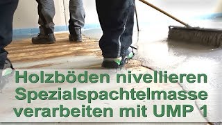 Mischpumpe UMP 1 Holzbodenspachtelmasse verarbeiten [upl. by Marashio]