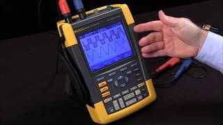 How To Save and Set Up Waveforms Using The Fluke 190 Series Portable Oscilloscope [upl. by Uriisa827]