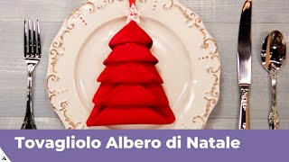 TOVAGLIOLO ALBERO DI NATALE  Tutorial passo passo [upl. by Mavilia]