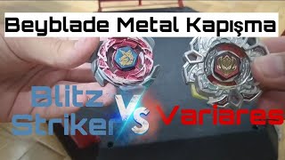 Blitz Striker vs Variares beyblade beybladebattle ldrago beyblademetalfury [upl. by Ajnos573]