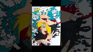 Drawing Deidara técnica de derramamento shorts anime desenhandoanimes art [upl. by Nairde355]