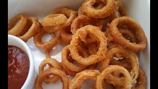 Crispy Homemade Onion Rings [upl. by Nogras]