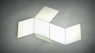 Make 3D Solid Shapes  Rhombohedron  Ромбоедр  Ромбоэдр [upl. by Dadirac]