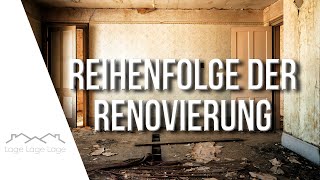 Reihenfolge der Gewerke bei der RenovierungSanierung im Innenraum [upl. by Akinihs]