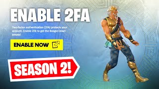 HOW TO ENABLE 2FA ON FORTNITE SEASON 2 [upl. by Elayor]