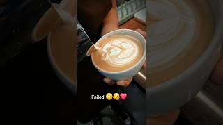 Rose latte art 🌹ytshorts youtubeshorts coffeeart coffee shorts shortsfeed latteart mom bae🙁 [upl. by Hines]