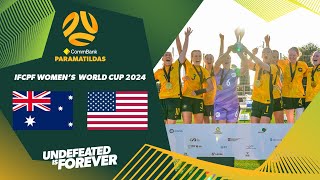 Match Highlights  CommBank ParaMatildas v USA  IFCPF Womens World Cup 2024 Final 🏆 [upl. by Birmingham442]