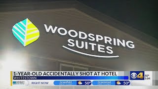 Whitestown police 1yearold accidentally shot at hotel [upl. by Berlyn]