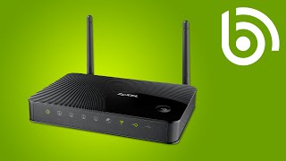 ZyXEL NBG419N v2 WiFi Router Introduction [upl. by Eillat]