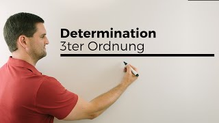 Determinanten 3ter Ordnung Cramersche Regel 3x3Matrix LGS lösen Regel von Sarrus  Daniel Jung [upl. by Josler]