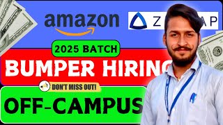 Freshers Hiring  Amazon Hiring 2025 Batch SWE Intern  Zeotop is Hiring 2025 SWE Internshiphiring [upl. by Nadirehs]