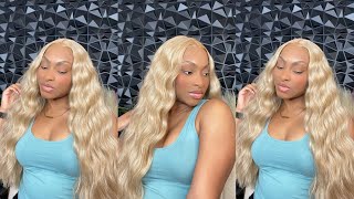 I Cut my 40 inch Middle Part Wig Outre Melted Hairline Lace Front Wig  LORENZA “40quot [upl. by Baerl]