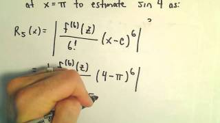 Taylors Remainder Theorem  Finding the Remainder Ex 4 [upl. by Ellezig254]