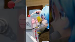 MELOLOID The Ice Cream Machine talkloid vocaloid meloloid mmd blender miku [upl. by Atteragram]