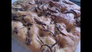 Foccacia au romarin et oignons [upl. by Eittap]