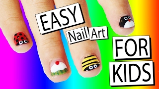 5 Easy Nail Art Designs For Kids  Nailed It NZ [upl. by Ulyram554]