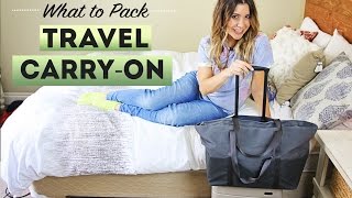 What To Pack CARRYON LUGGAGE [upl. by Glori]