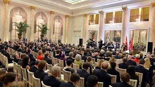 Cumhurbaşkanı Gülden Danimarka Kraliçesi II Margrethe Onuruna Resepsiyon18032014 [upl. by Harbed]