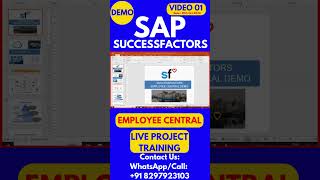 SAP SuccessFactors Employee Central Training Video 01 30th Oct 2024 sapsuccessfactorstraining [upl. by Ahtanaram]