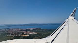 Landing at Zadar airport [upl. by Aicilak]