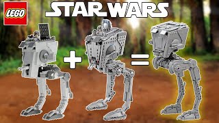 I Build a Custom LEGO ATST Walker [upl. by Neerol]