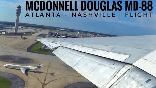 Delta Airlines MD88 N915DE Atlanta to Nashville  Flight [upl. by Zilef]