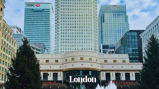 Manhattan of London  Canary Wharf  London Walk  2023  4K  financial district [upl. by Livingston]