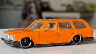 Matchbox 80 Mercedes Benz W123 Wagon  Low Stance Custom [upl. by Ammej651]