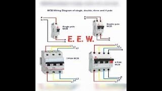 3 Phase Circuit Breaker Connection  4 Pole MCB [upl. by Notsuj]