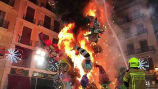 La Crema Plaza de la Merced Fallas 2017 [upl. by Lecram]