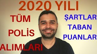 2020 Yılı Tüm Polis Alımları POMEM PMYO PÖH PAEM Taban Puanları [upl. by Netsud932]