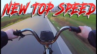 New Top Speed Record 65cc Vespa Piaggio Ciao [upl. by Shulamith]