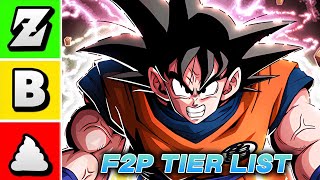 NEW TOP SPOTS F2P Dokkan Tier List November 2024 [upl. by Grand406]