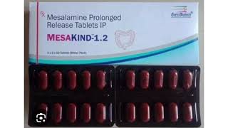 MESAKIND 12 Tablets Mesalamine Prolonged Release Tablets IP [upl. by Gunther]