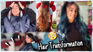 Mom Coloured My Hair BLUE  Hair Transformation  Dilli ki Ladki [upl. by Nonnahs412]