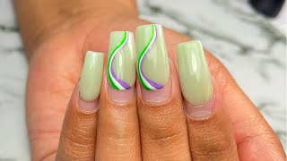 HOW TO Refill a 6 week old set  UPDATED VERSION Acrylic Nails Tutorial [upl. by Ewell766]