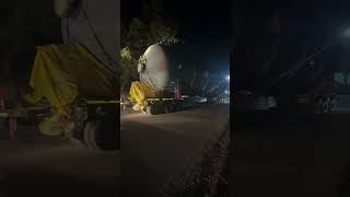 Heavy boiler transportationvizagsteelplantananthayuvavlogsshortvideo [upl. by Heathcote]