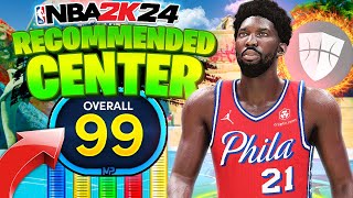 Best Build on NBA 2K24 Two Way Center Build The Anchor Popper [upl. by Desdee]